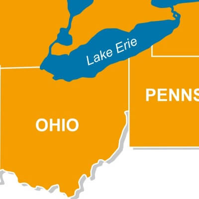 Map Of Lake Erie A Great Lake 
